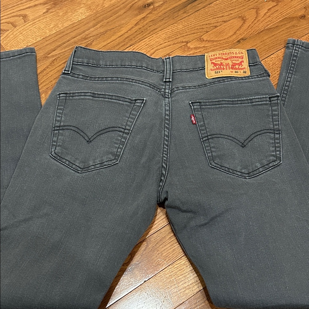 Levi's Charcoal Denim Pants